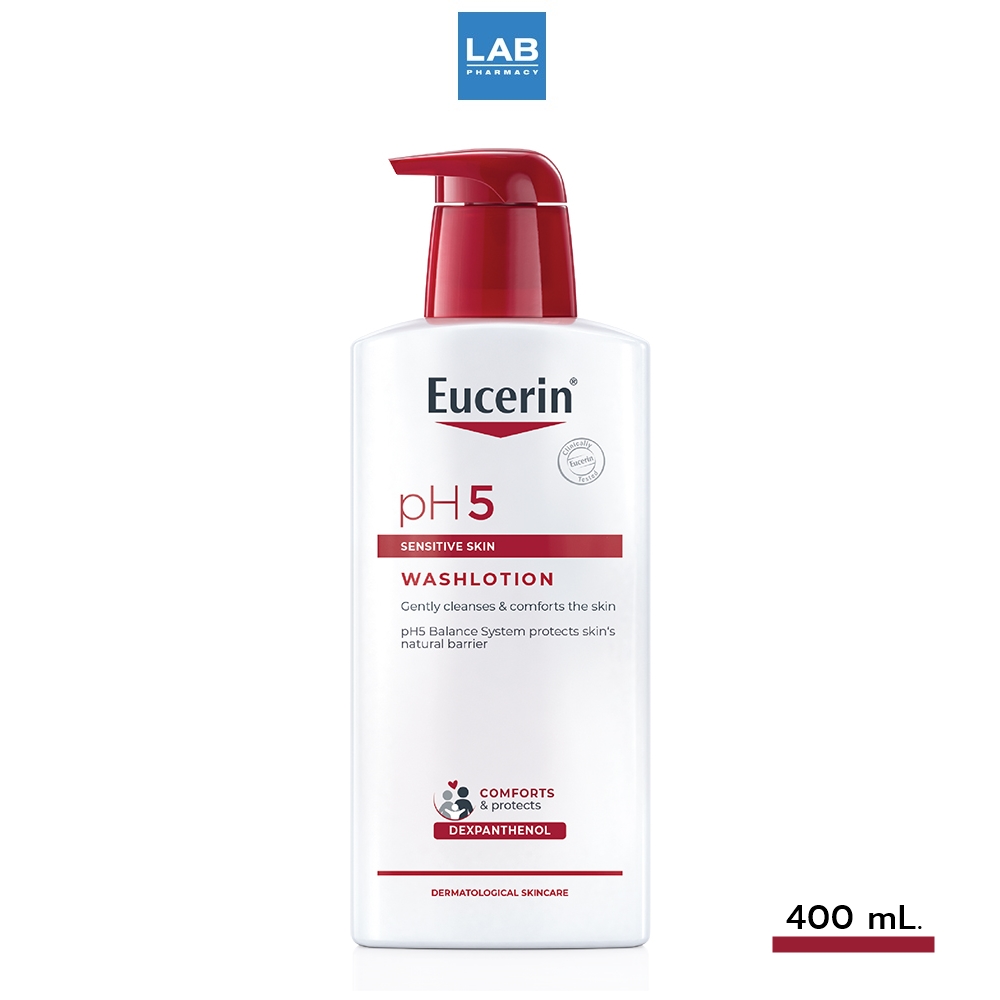 Eucerin Ph5 Sensitive Skin Wash Lotion 400 Ml ยูเซอริน พีเอช5 เซ็นซิที